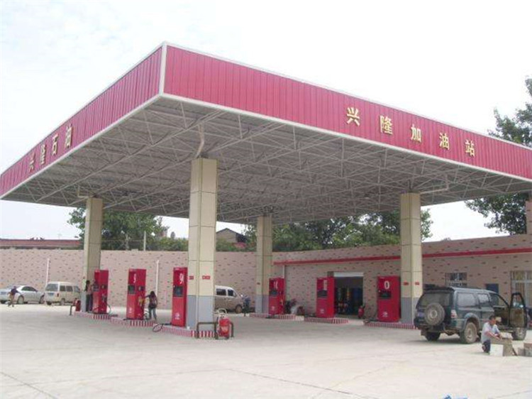 许昌加油站钢结构网架案例9